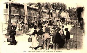 1345- Sidi-bel-Abbes - Rue Lord Byron et le Marche